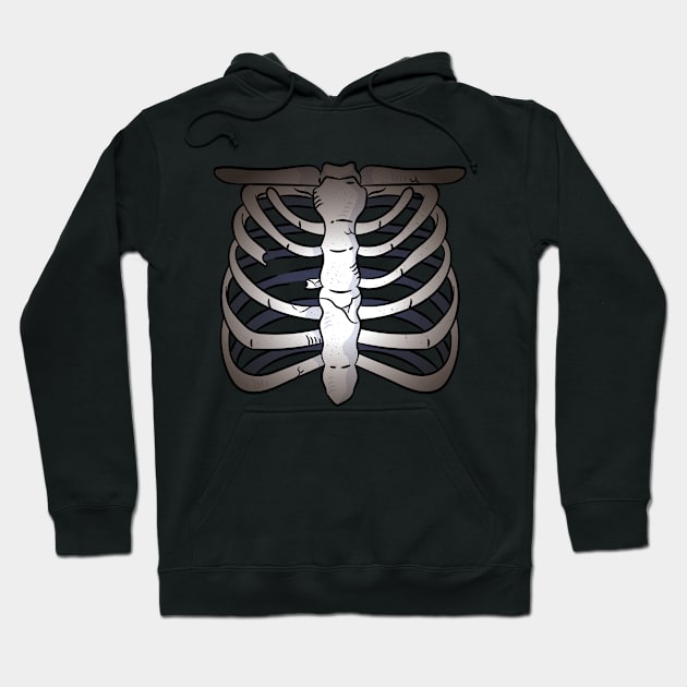 Funny Anatomical X-Ray Hoodie by Urban_Vintage